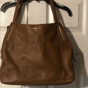 Vince Camuto Tan Leather Shoulder Bag
